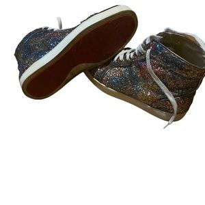 Christian louboutin red bottom with glitter